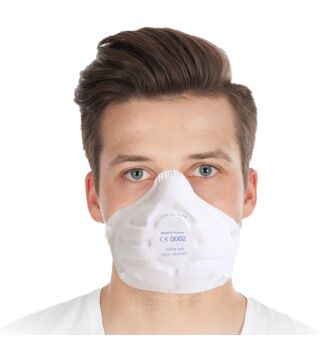FFP3 Schutzmaske, ohne Ventil, Soft Cup, weiß, VPE: 10 Stück