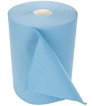 HygoClean cleaning paper roll, blue, 2-ply, 500 sheets 22*35cm, 175 running metres
