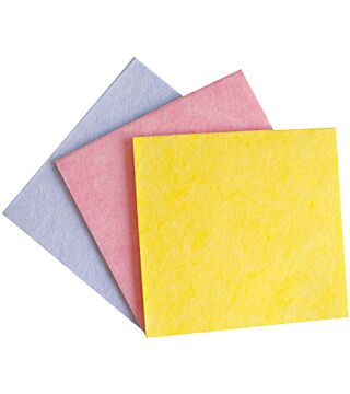 HygoClean all-purpose cloth mottled, pack of 6, blue, pink, yellow assorted, boil-proof, 40x38cm