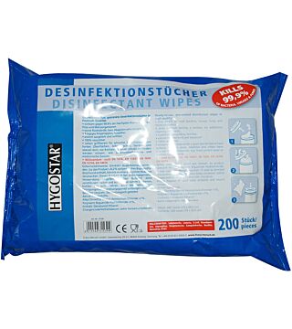 HygoClean REFILL für Desinfektionstuch 31536, blau, VOC-Gehalt <10%, 200 Stück pro Beutel