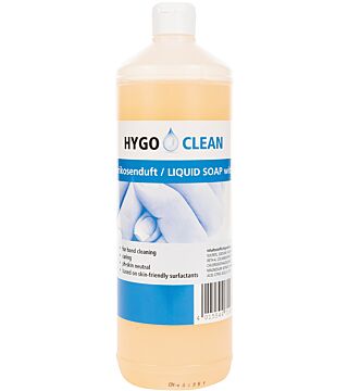 HygoClean liquid soap for hand cleaning, 1l, apricot pH skin neutral