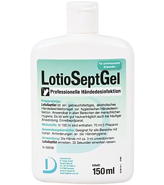Hand disinfection Lotio Sept Gel, 150ml, VAH-listed