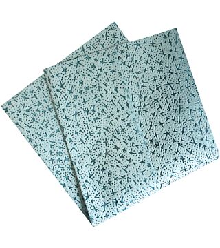 HygoClean industrial cloth, laid, turquoise, 32x36cm 1-ply, 100% polypropylene, lint-free