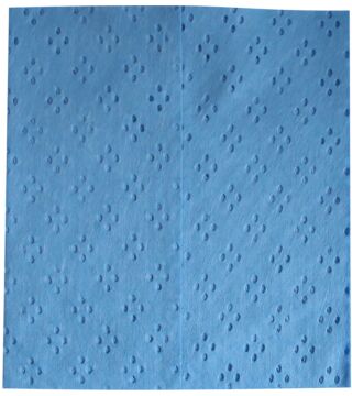 HygoClean cleaning cloth blue, food safe, 32x36cm 1-ply, 100% viscose, soft, tearproof