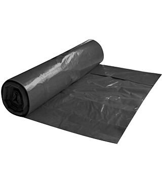 HygoClean refuse sacks, 700+300*1250mm, 240l, black made of LDPE, 10 pieces, on roll, approx. 80my