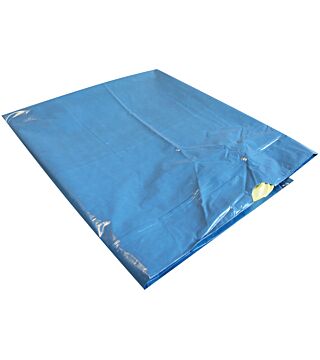 Sacchi per rifiuti HygoClean con cordoncino, 120l, blu, 45my 100cm, LDPE, 25 pezzi