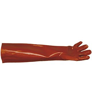 PVC glove CYBER, red, 60cm