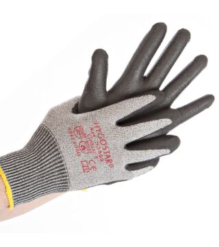 Hygostar Schnittschutz-Handschuh CUT SAFE PU-Beschichtung, grau