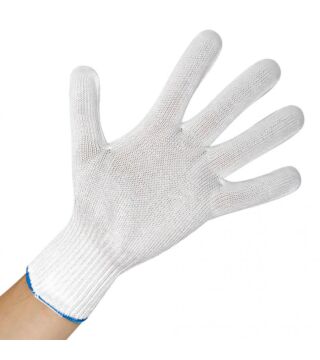 Hygostar Schnittschutz-Handschuh ALLFOOD BASIC, Größe XXL weiß, lebensmittelecht