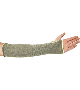 Hygostar cut protection cuff with thumb loop for industry, 45 cm, seamless knitted