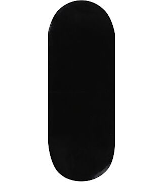 Hygostar step mat for Stepstar for sticking on, black, made of Teflon