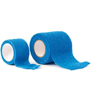 Hygostar quick bandage, self-adhesive, blue, 3cm x 7m water-repellent, latex-free, 8x1 roll, single box