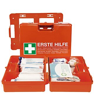 First-aid kit Domino, DIN13157, ABS plastic, incl. wall bracket