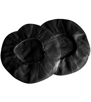 Hygostar hygiene cover PP, black, for earmuffs Ø 18 cm