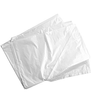 HDPE bed cover, 70mm core, transparent, 3200 x 950 mm, 200 pieces/roll