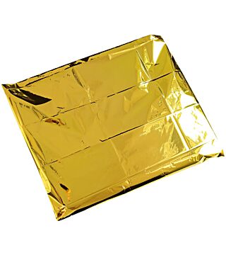 Hygostar Rettungsdecke für Erwachsene 210x160 cm, gold/silber