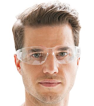 Hygostar safety glasses FLAT ultra-flat, transparent
