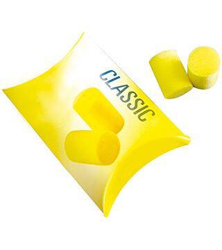 Earplugs, disposable, yellow, 5 pairs/pack, foam