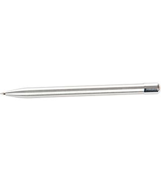 Hygostar metal ball pen, silver, blue writing refill fixed and replaceable