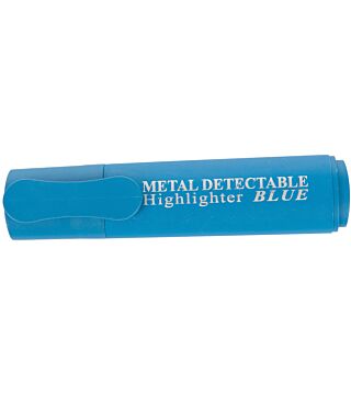Hygostar detectable fluorescent marker / highlighter, blue casing, wedge tip