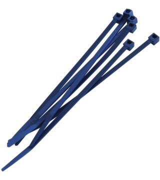 Hygostar Detektierbarer Kabelbinder, blau 98x2.5mm