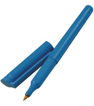 Hygostar foil pen, detectable, black writing, blue barrel