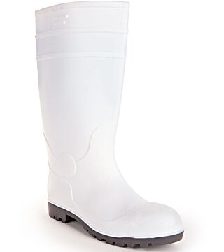 Hygostar safety boots Food, white, with steel toe cap, S4, PVC / nitrile