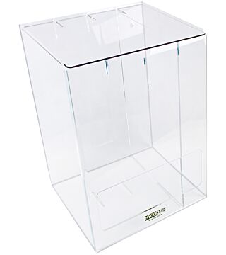 Hygostar double acrylic dispenser, variable partition, approx. 30x21x38cm, with hinged lid