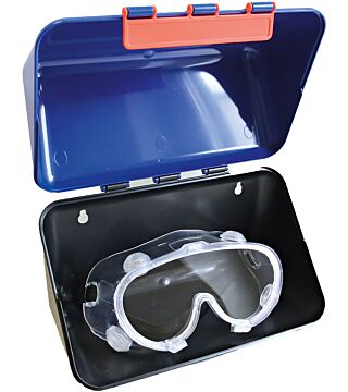 Hygostar boîte de protection Mini, bleu, avec 4 signes d'obligation joints