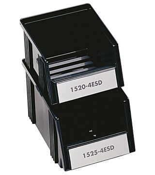 ESD visual storage box, 149x250x130 mm, black