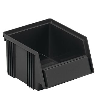ESD visual storage box, 149x192x105 mm, black
