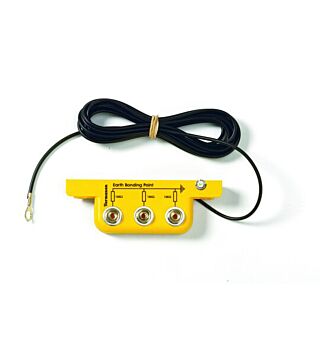 ESD grounding box with 3 x 10 mm pushbutton