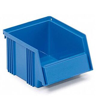 Open fronted storage bin, 300 x 186 x 156 mm, blue
