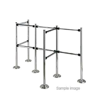 POS railing 90 degree corner post, polished stainless steel