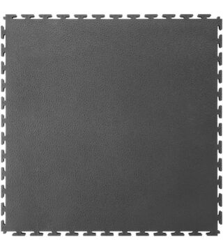 PVC floor tile, standard, smooth, graphit, 4 pieces, 500x500x5 mm