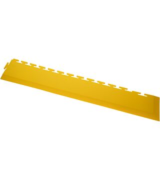 PVC Corner ramp, from 7 mm to 1 mm, yellow, 1 piece, 590 x 90 mm