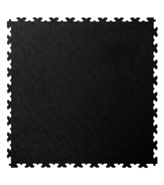 PVC Fliese X-LOG, schwarz, glatt, 500x500x7 mm, 4 Stück