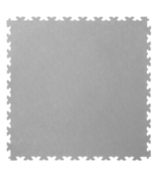 PVC tile X-LOG, light grey, smooth, 500x500x7 mm, 4 pieces