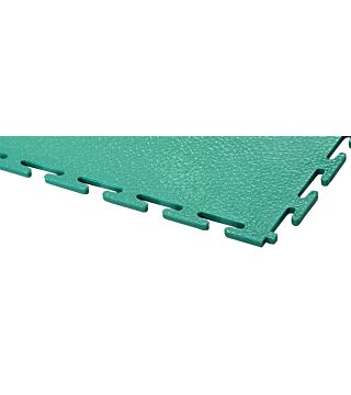 PVC floor tile, green, standard, smooth, 4 pieces, 500 x 500 x 7 mm