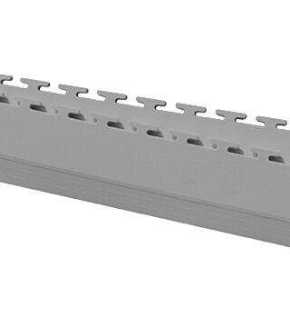 PVC floor ramp, grey (RAL7015), 10 mm > 1 mm, 500 x 90 mm, 1 piece