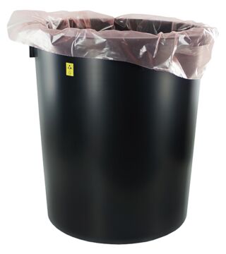 ESD trash can, round, 35 litres