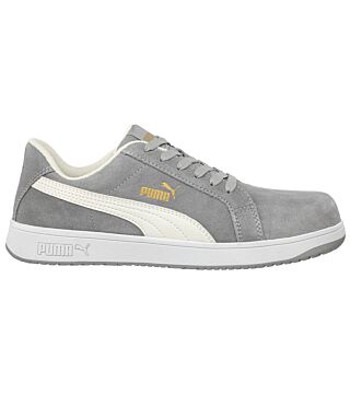 ESD safety shoes S1PL, PUMA SAFETY, ICONIC SUEDE GREY LOW, gray