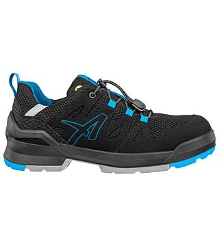 ESD safety shoes S1PL, FASTPACK BLACK/BLUE LOW, black