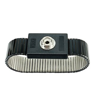ESD bracelet metal, 10 mm push button