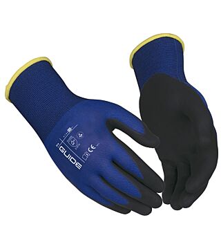 ESD gloves, nitrile partially coated, nylon/carbon fibre yarn