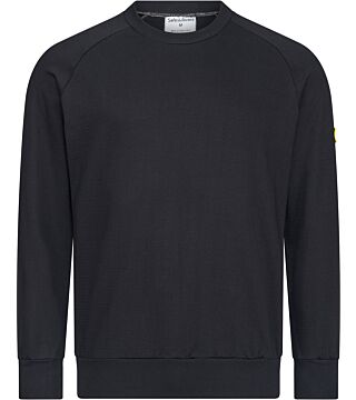 ESD sweatshirt, round neck, black, 280g/m²