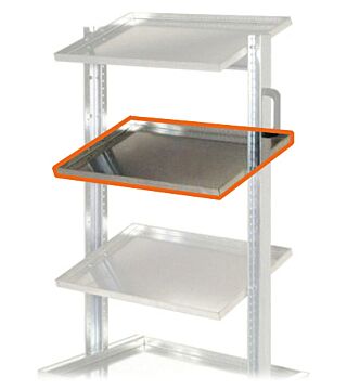 Shelf, single, for mounting on transport trolley 5390.1207.01