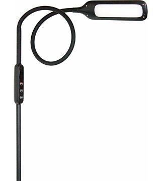 Lampadaire ergonomique Lumina, 2900-6000 K, panneau de commande tactile, intensité lumineuse variable, blanc