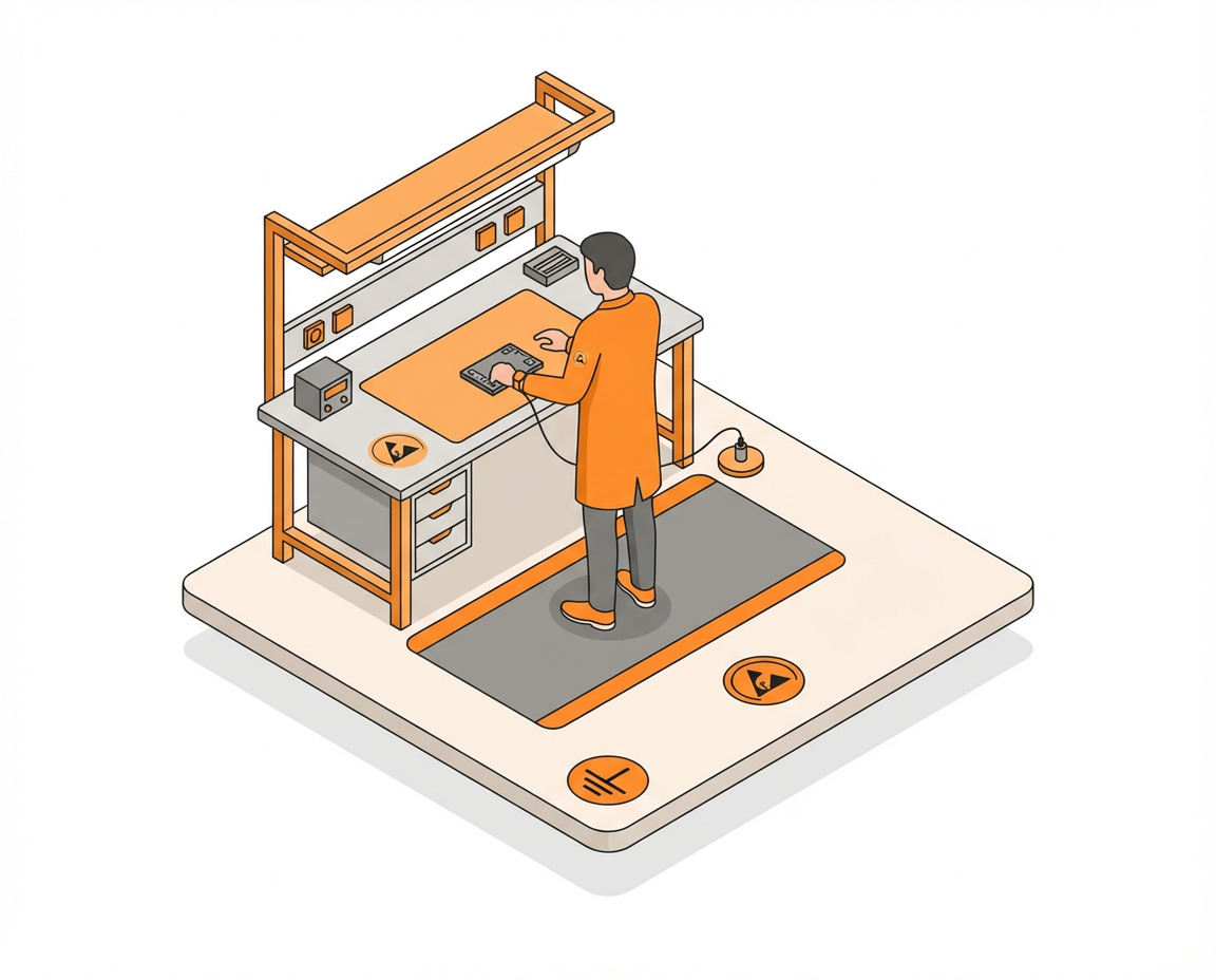 ESD Schutzzone und Schutzmanahmen