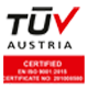 Geprüft und zertifiert durch TÜV Austria